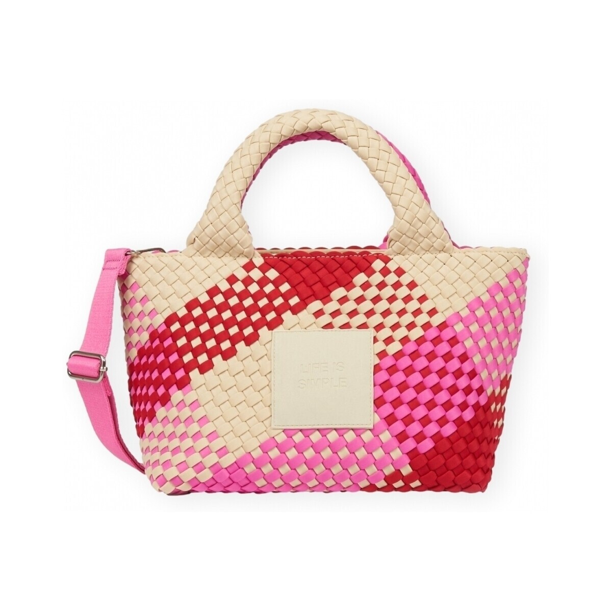 Verb To Do  Amelia Life Is Simple Bag - Pink/Red/Beige  Růžová