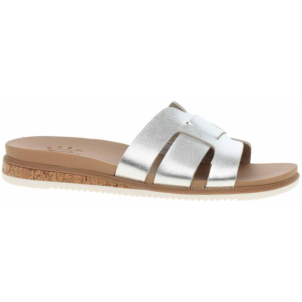 Skechers  BOBS Desert Kiss Low - Peak Look silver  Stříbrná