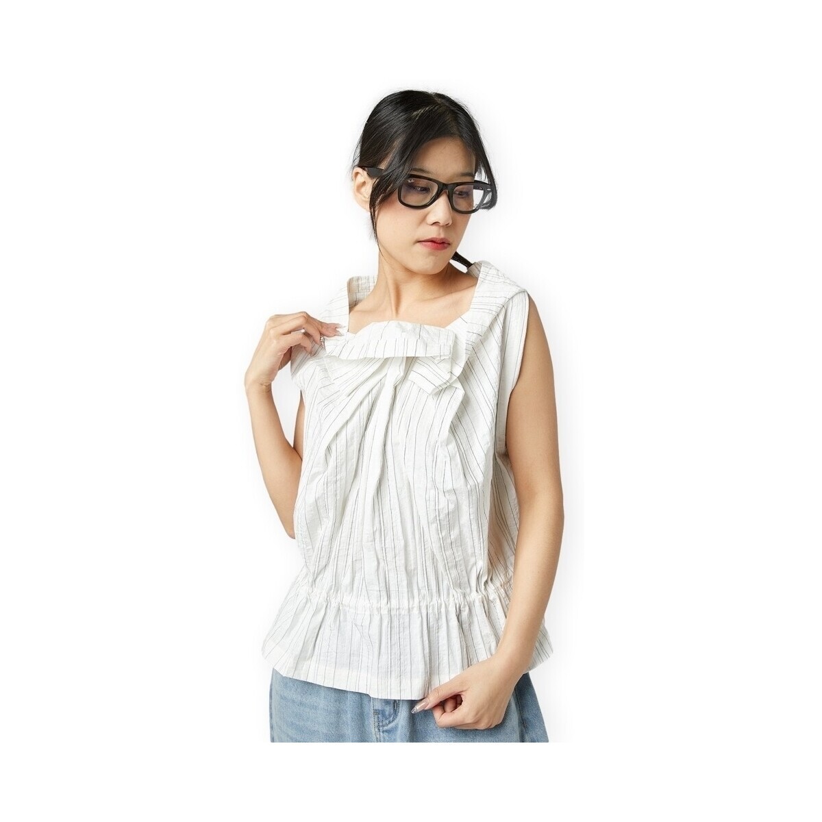 Wendy Trendy  Top 250626 - White/Black  Bílá