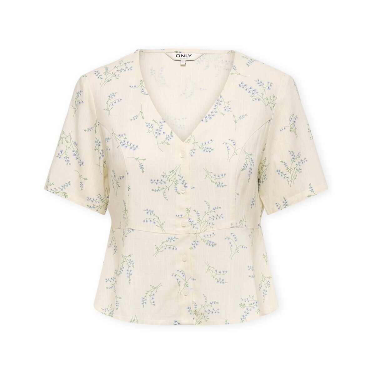 Only  Top Lyrida S/S - Bright White  Bílá