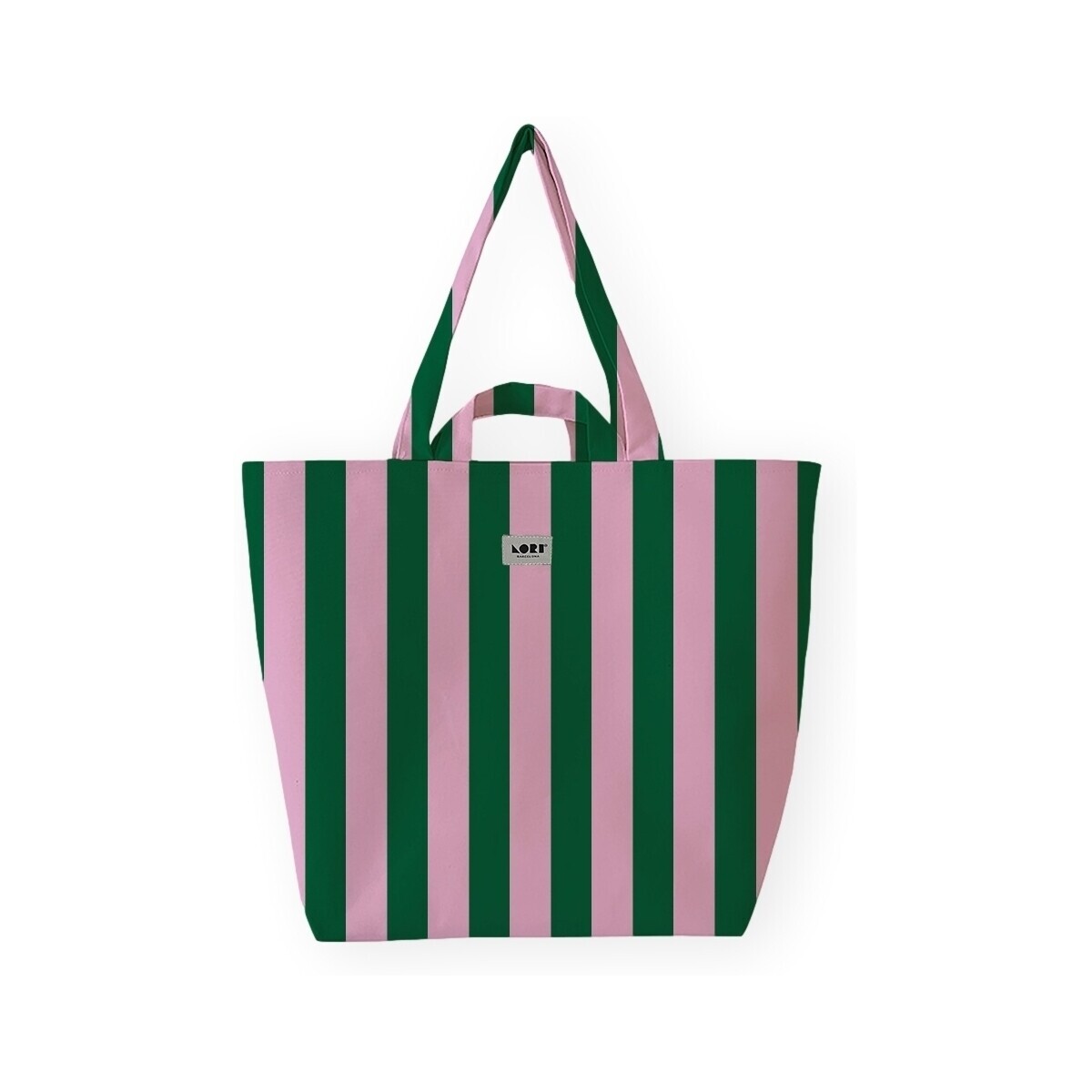 Lori Barcelona  Bold Stripe Bag - Pink/Green  Růžová