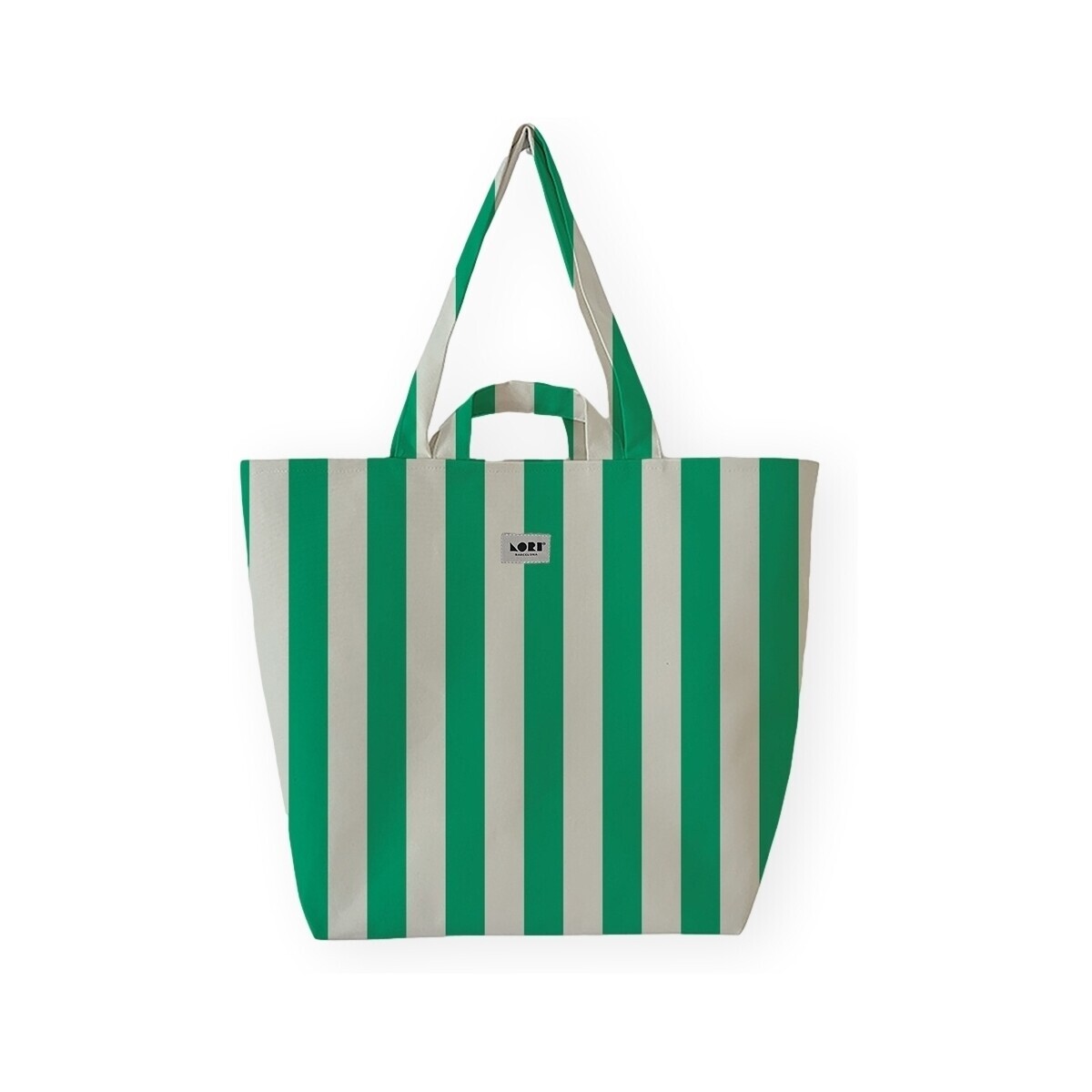 Lori Barcelona  Bold Stripe Bag - Green  Zelená