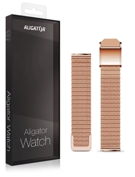 Kovový řemínek pro Aligator Watch Grace 16mm, rosegold