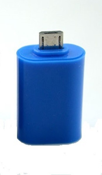 Adaptér microUSB/USB (OTG), modrá