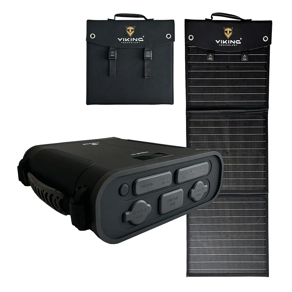 Set powerbanka Viking VIDAR IV a solární panel Viking L60 PD