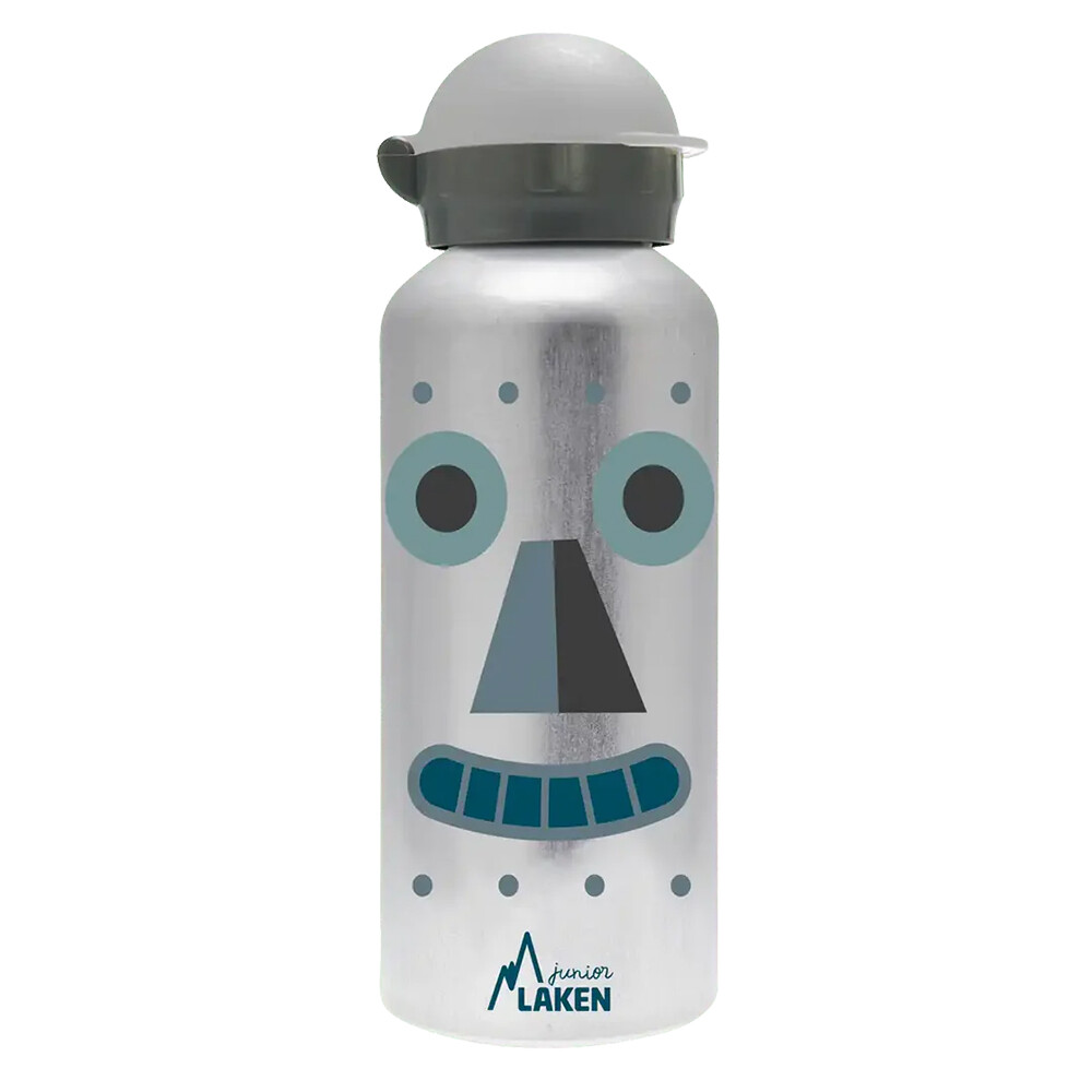 Láhev hliníková Laken Hit 450 ml Robot - stříbrná