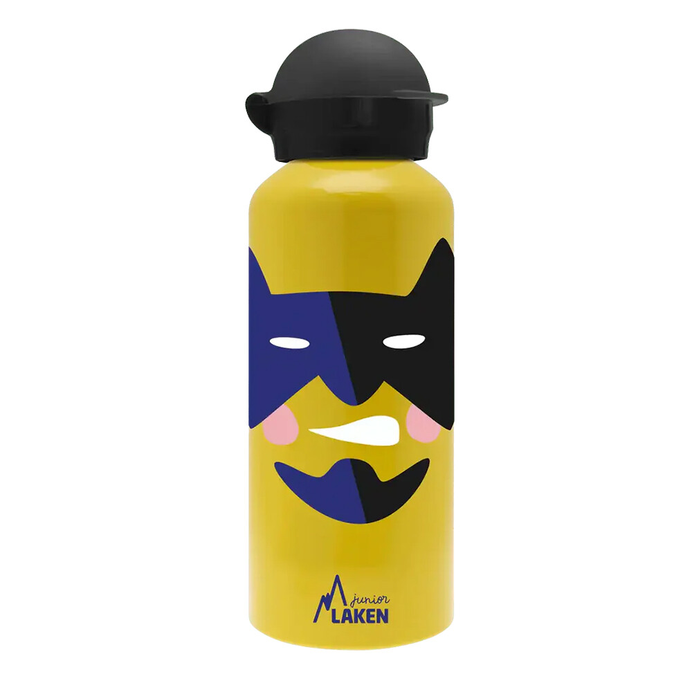 Láhev hliníková Laken Hit 450 ml Superhero - žlutá