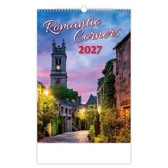 Helma 365 Nástěnný kalendář 2027 - Romantic Corners - N147-27 - Helma 365 Města Města 5