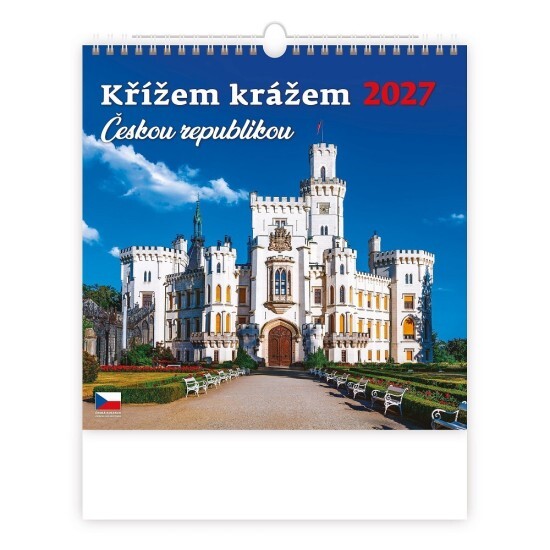 Helma 365 Nástěnný kalendář 2027 - Křížem krážem Českou republikou  - N173-27 - Helma 365 Česká Republika Česká Republika 5