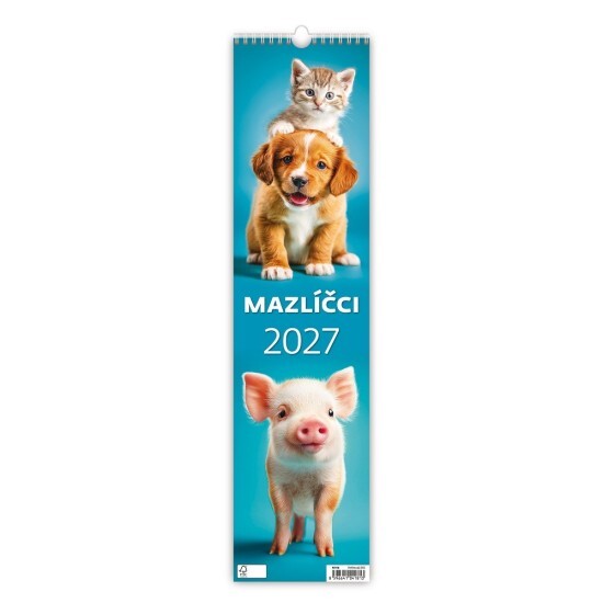 Helma 365 Nástěnný kalendář 2027 - Mazlíčci - N196-27 - Helma 365 Zvířata Zvířata 10
