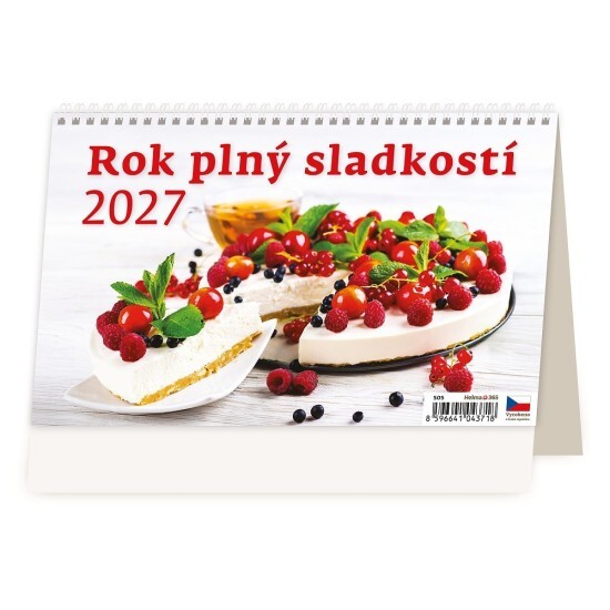 Helma 365 Stolní kalendář 2027 - Rok plný sladkostí - S05-27 - Helma 365 Recepty Recepty 10