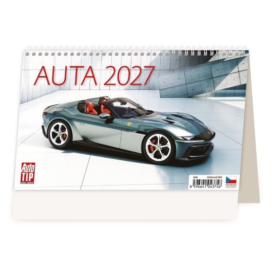 Helma 365 Stolní kalendář 2027 - Auta - S10-27 - Helma 365 Auta Auta 10
