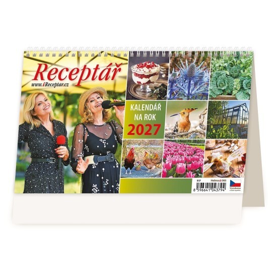 Helma 365 Stolní kalendář 2027 - Receptář - S17-27 - Helma 365 Různé Různé 10