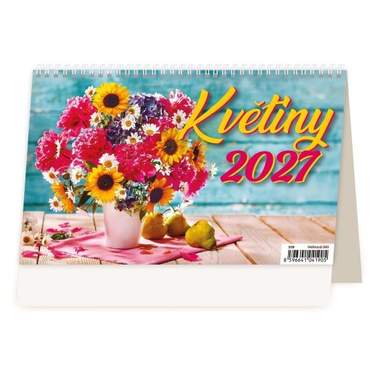 Helma 365 Stolní kalendář 2027 - Květiny - S19-27 - Helma 365 Květiny Květiny 10