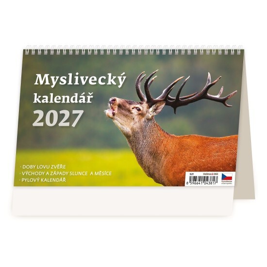 Helma 365 Stolní kalendář 2027 - Myslivecký kalendář - S21-27 - Helma 365 Zvířata Zvířata 10