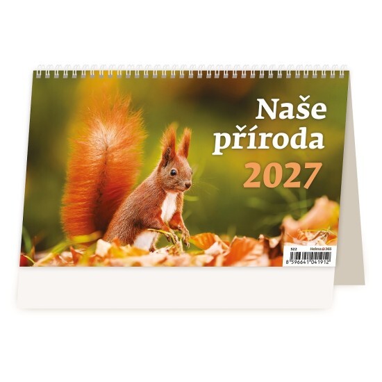 Helma 365 Stolní kalendář 2027 - Naše příroda - S22-27 - Helma 365 Zvířata Zvířata 10