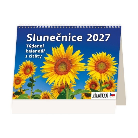 Helma 365 Stolní kalendář 2027 - Slunečnice - S40-27 - Helma 365 Různé Různé 10