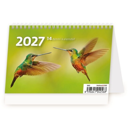 Helma 365 Stolní kalendář 2027 - MINI 14denní kalendář - S43-27 - Helma 365 Různé Různé 10