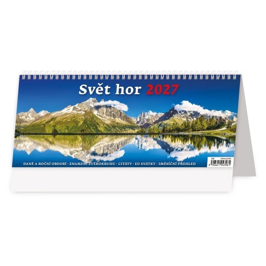 Helma 365 Stolní kalendář 2027 - Svět hor - S50-27 - Helma 365 Příroda Příroda 10