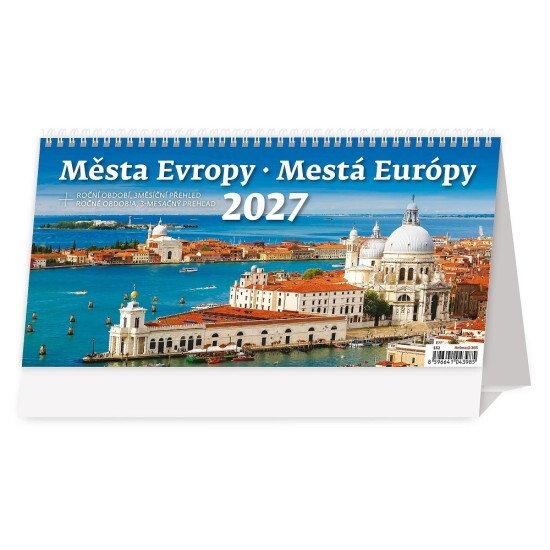 Helma 365 Stolní kalendář 2027 - Města Evropy/Mestá Európy - S52-27 - Helma 365 Památky Památky 10