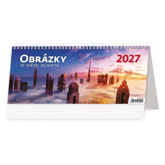 Helma 365 Stolní kalendář 2027 - Obrázky ze světa - S54-27 - Helma 365 Různé Různé 10