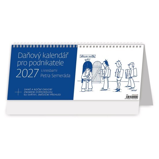 Helma 365 Stolní kalendář 2027 - Daňový kalendář pro podnikatele - S56-27 - Helma 365 Pracovní Pracovní 10
