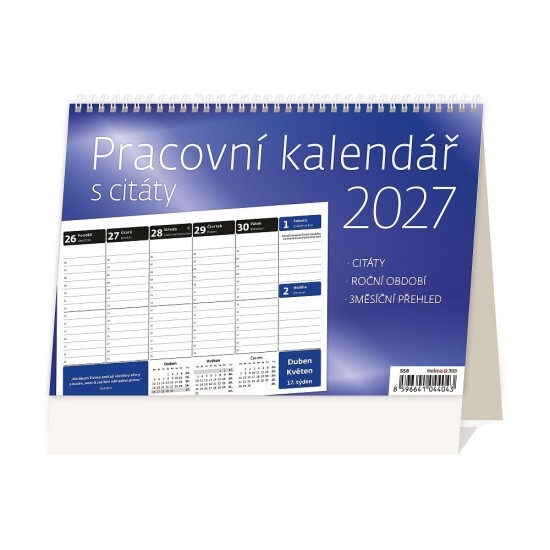 Helma 365 Stolní kalendář 2027 - Pracovní kalendář s citáty - S58-27 - Helma 365 Pracovní Pracovní 10
