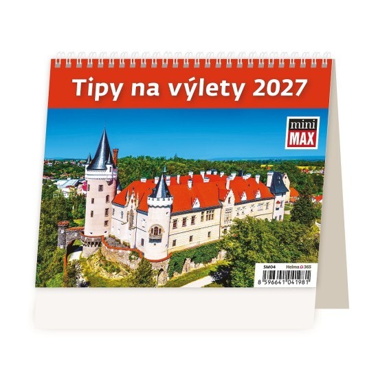 Helma 365 Stolní kalendář 2027 - MiniMax Tipy na výlety - SM04-27 - Helma 365 Památky Památky 10