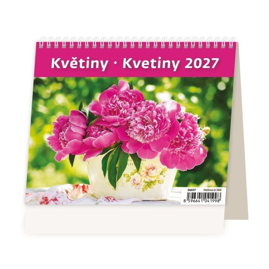 Helma 365 Stolní kalendář 2027 - MiniMax Květiny - SM07-27 - Helma 365 Květiny Květiny 10