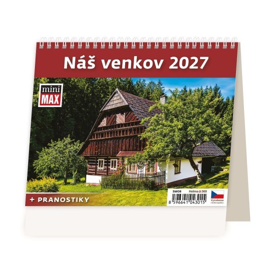Helma 365 Stolní kalendář 2027 - MiniMax Náš venkov - SM08-27 - Helma 365 Bydlení Bydlení 10