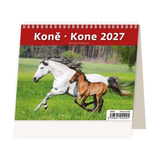 Helma 365 Stolní kalendář 2027 - MiniMax Koně - SM14-27 - Helma 365 Koně Koně 10