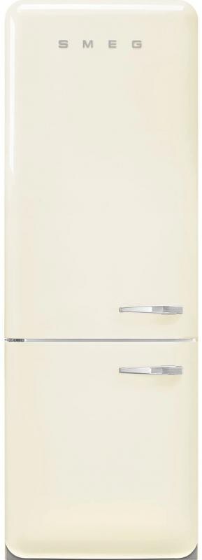 SMEG FAB38LCR6 Lednice 50's Retro Style, levá, krémová, 344 + 137 l