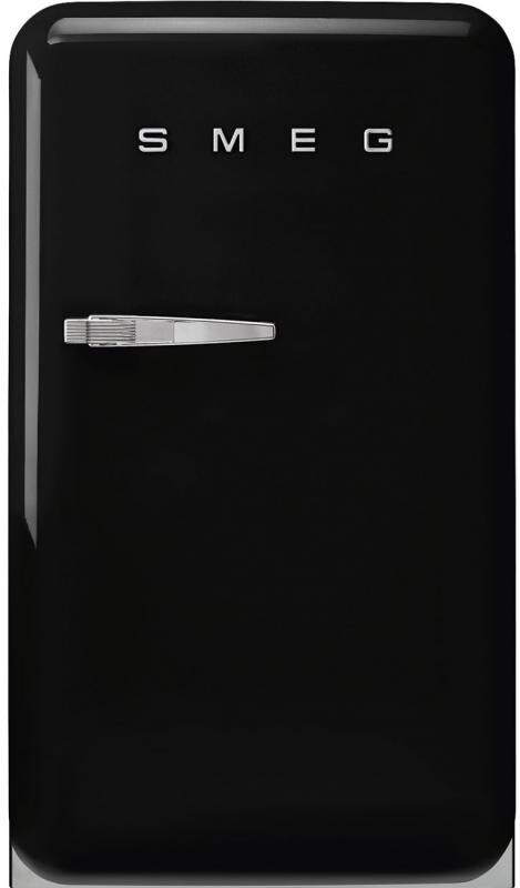 SMEG FAB10RBL6 Lednice 50's Retro Style, pravá, černá, 105 + 17 l