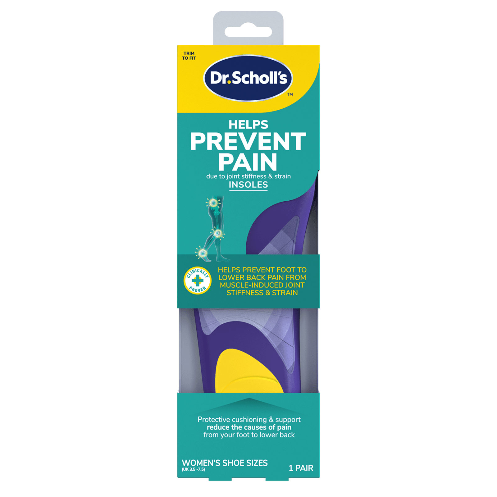 Scholl Vložky do bot Prevent Pain Insoles 1 pár Small