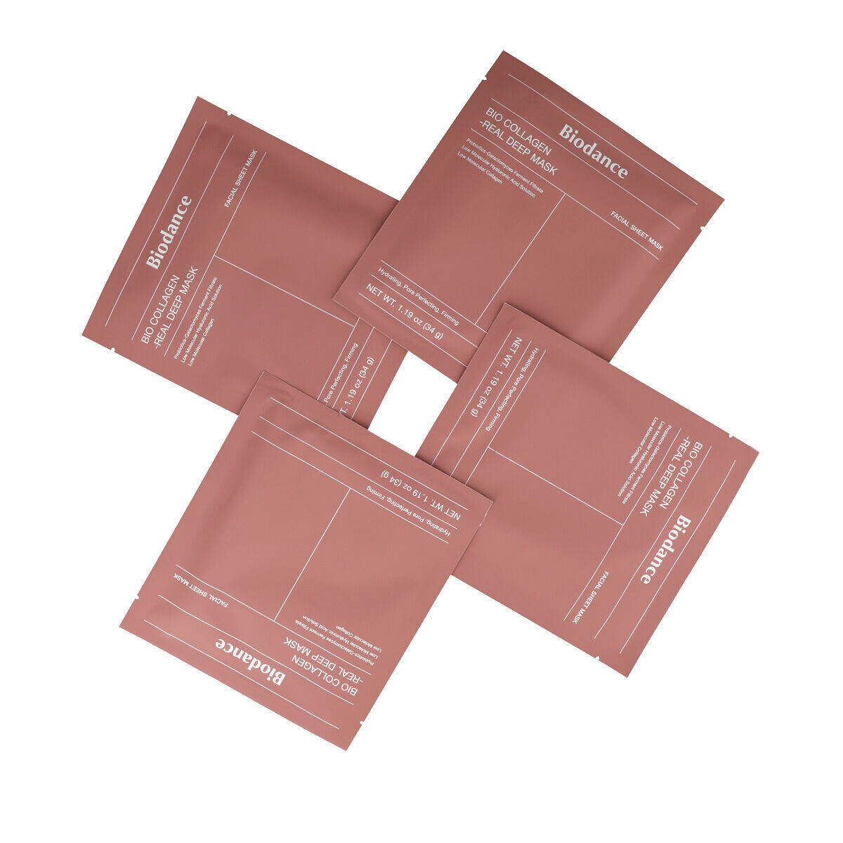 Biodance Bio Collagen intenzivní hydrogelová maska 4x34 g unisex
