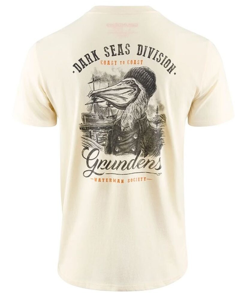 Grundéns Triko Dark Seas X Grundens Portsmith SS T-Shirt Natural - L