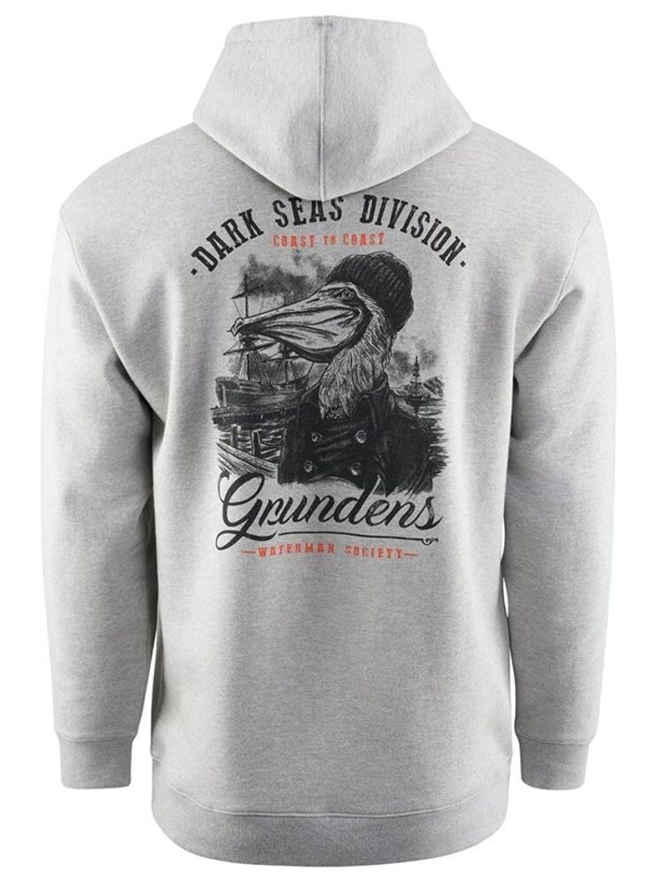 Grundéns Mikina Dark Seas X Grundens Portsmith Hoodie Athletic Heather - L