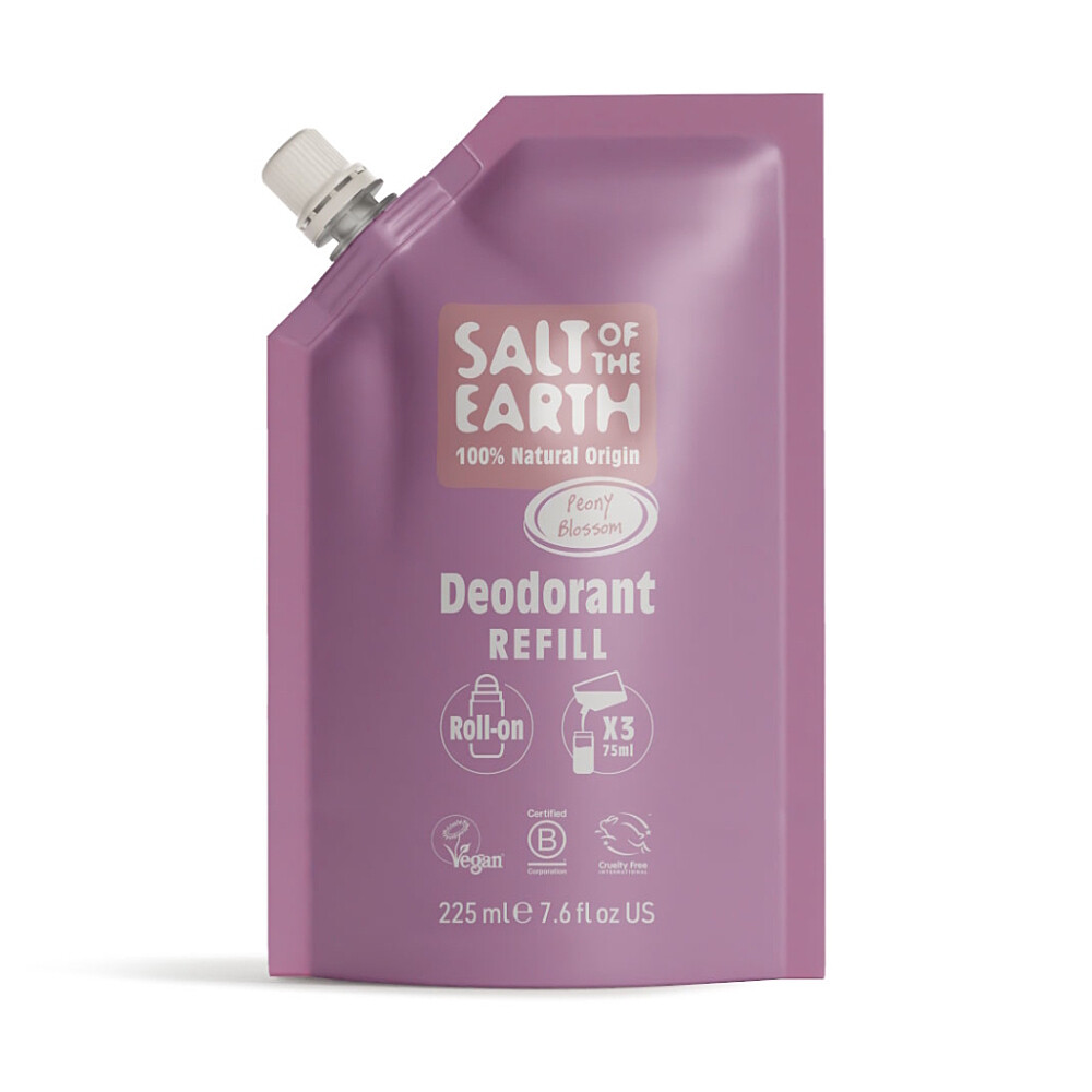 SALT OF THE EARTH Náplň přírodní deo roll-on peony blossom 225 ml