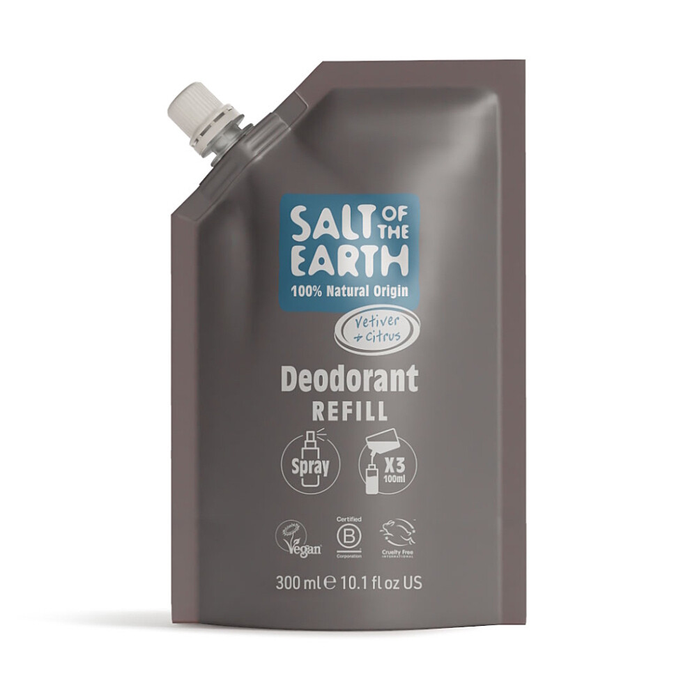 SALT OF THE EARTH Náplň deodorant spray vetiver & citrus 300 ml