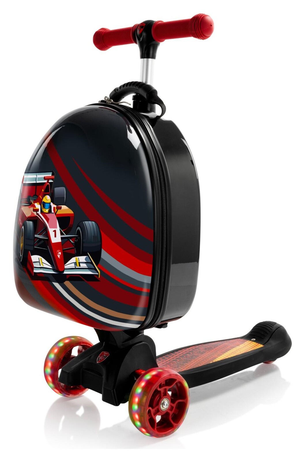 Dětský kufřík na kolečkách Heys Turbo Tots Scooter Race Car