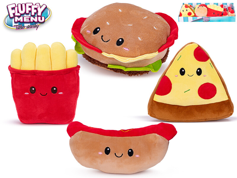 Fluffy Menu fast food potraviny plyš 23cm