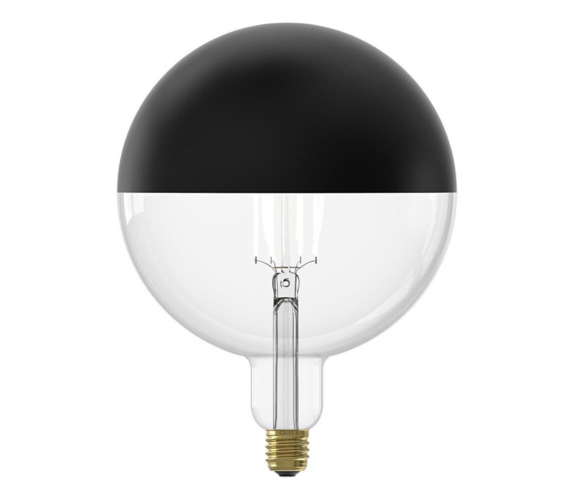LED Stmívatelná žárovka s vrchlíkem FILAMENT G200 E27/6W/230V 1800K černá CRI 90 8712879150664