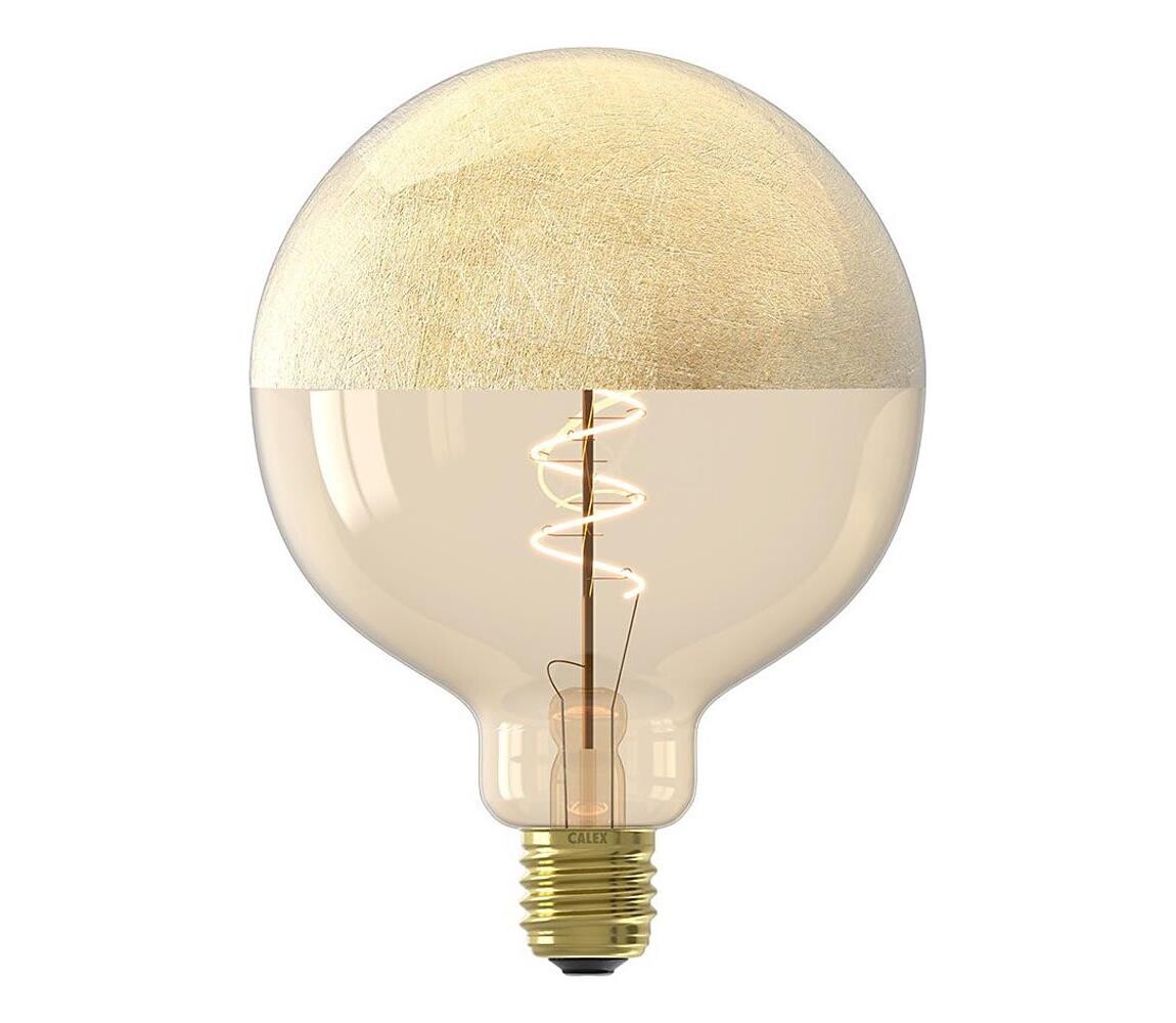 LED Stmívatelná žárovka s vrchlíkem FILAMENT G125 E27/4W/230V 1800K zlatá CRI 90 8712879155829