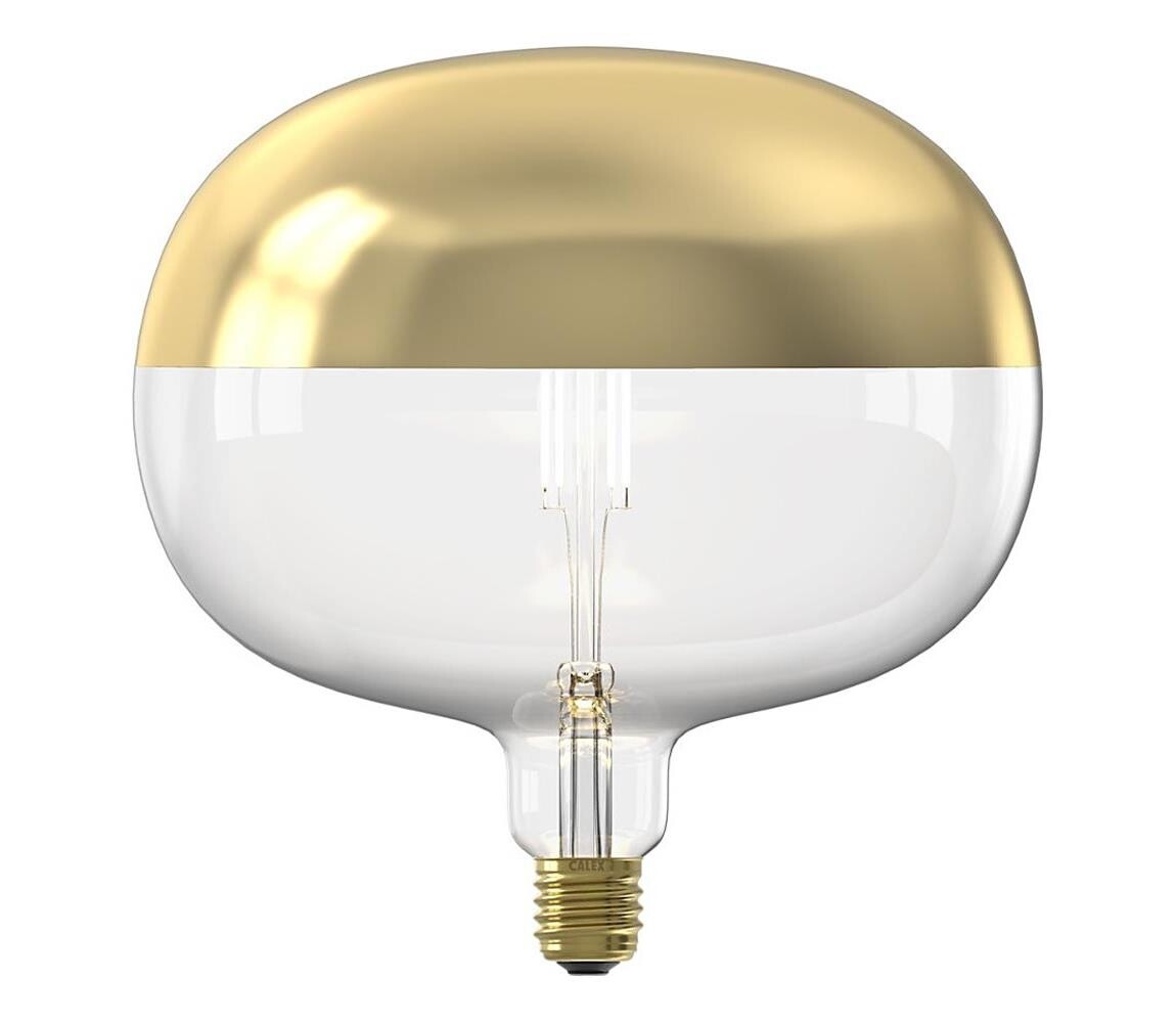 LED Stmívatelná žárovka s vrchlíkem FILAMENT E27/6W/230V 1800K zlatá CRI 90 8712879150701