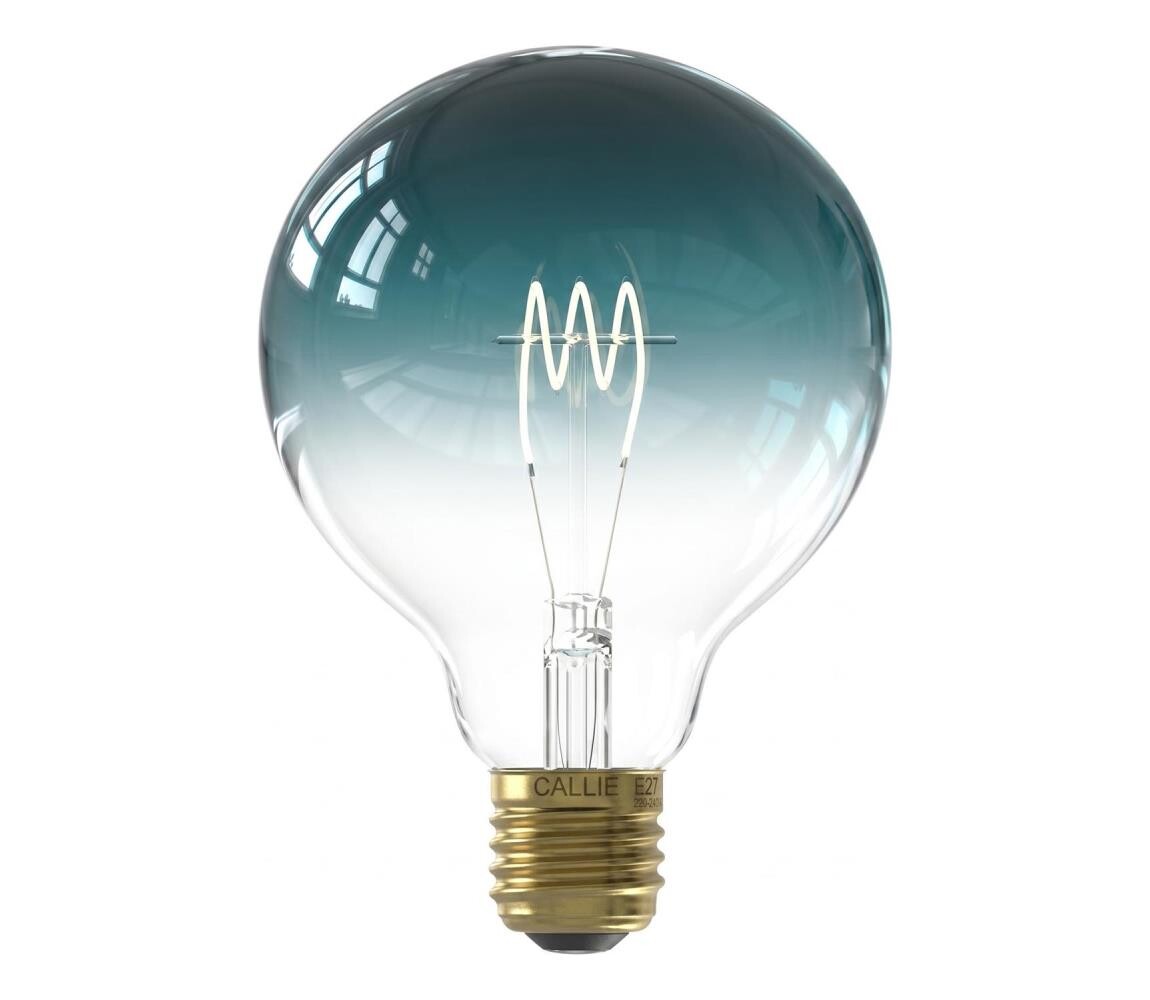 LED Stmívatelná žárovka FILAMENT G125 E27/4W/230V 1800K modrá 8712879146926