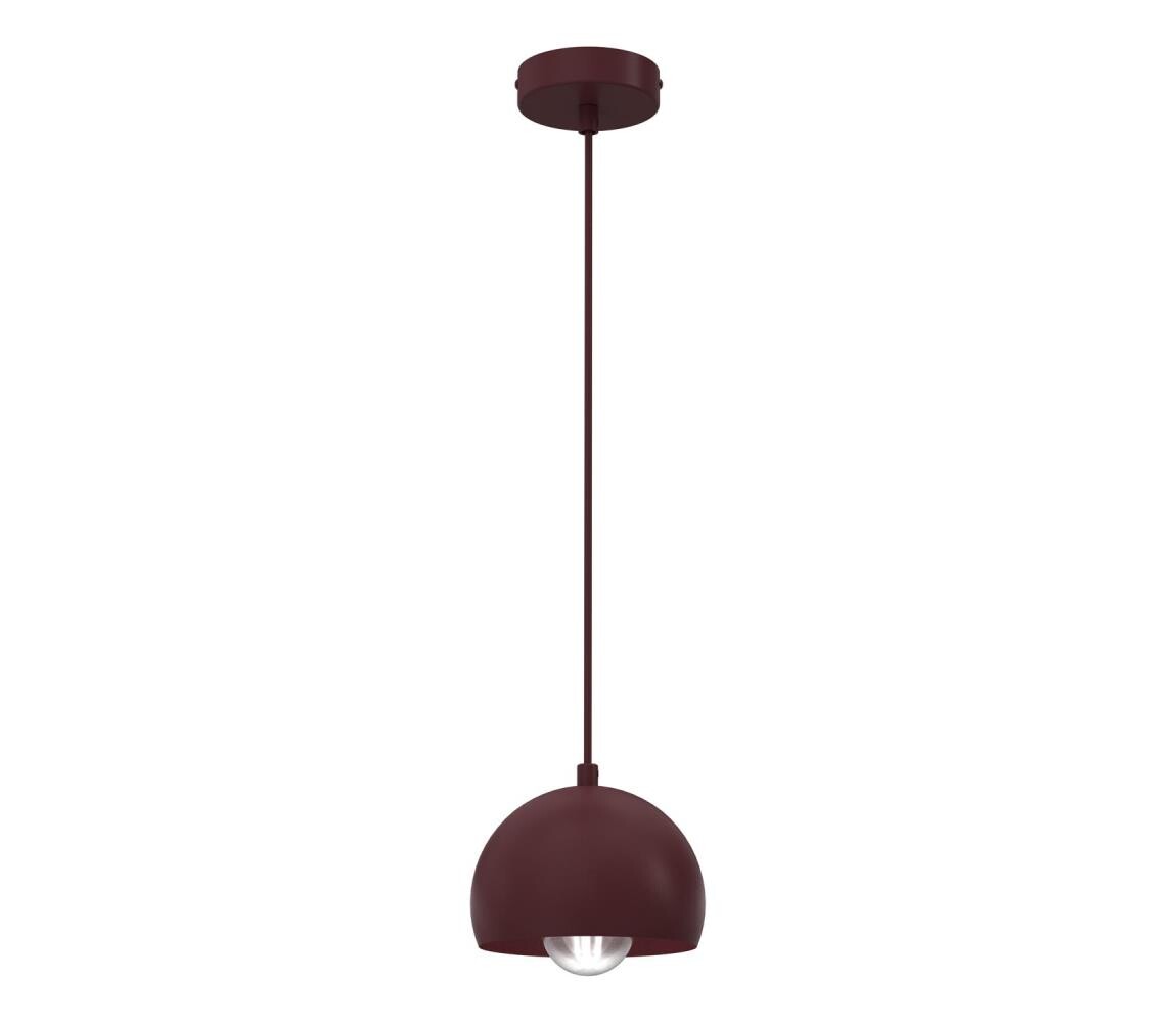 Lustr na lanku SOOL 1xE27/15W/230V pr. 15 cm burgundy 1217