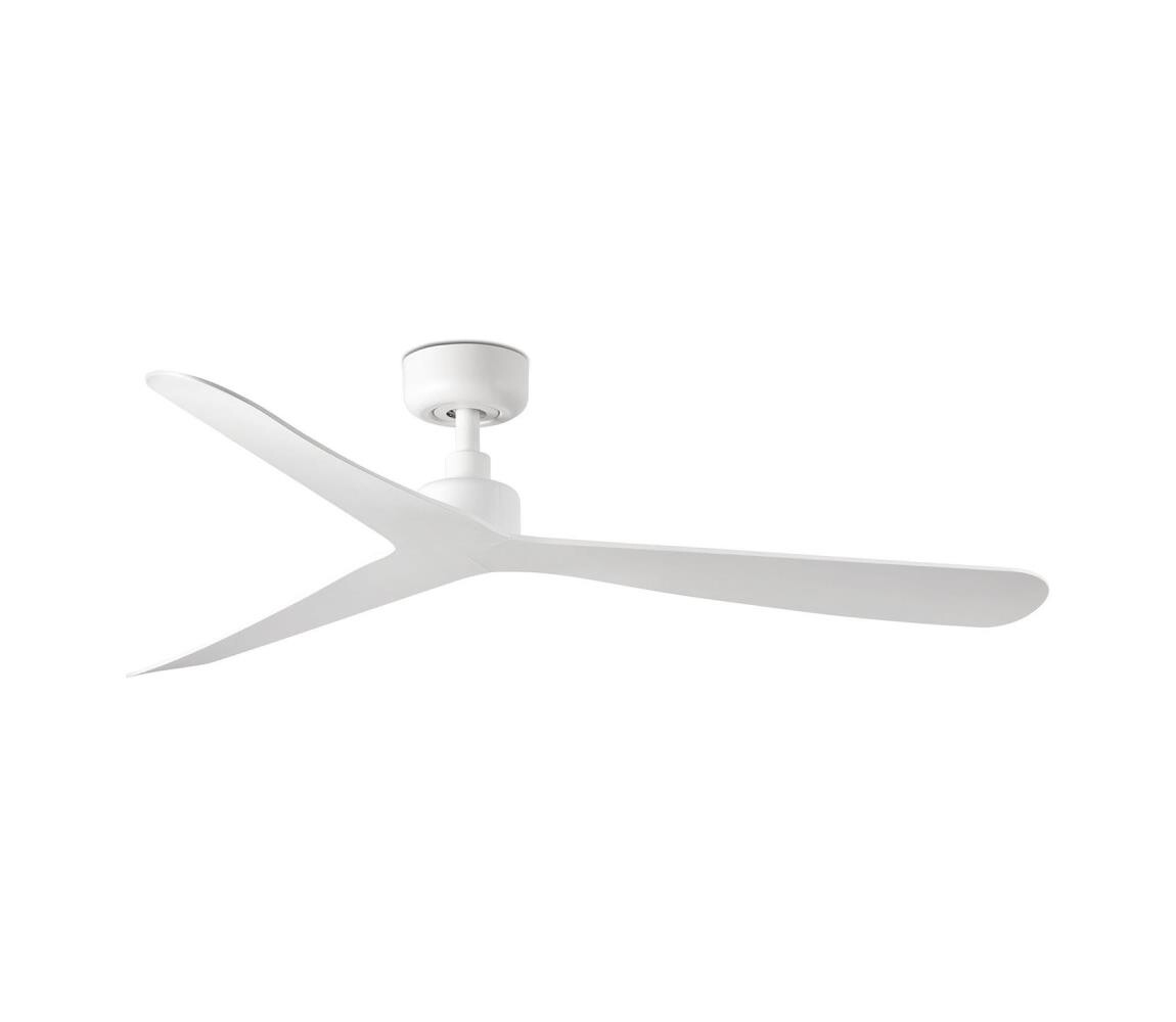 FARO Barcelona FARO 34194 - Stropní látor ROCKER M pr. 132 cm bílá + dálkové ovládání 34194