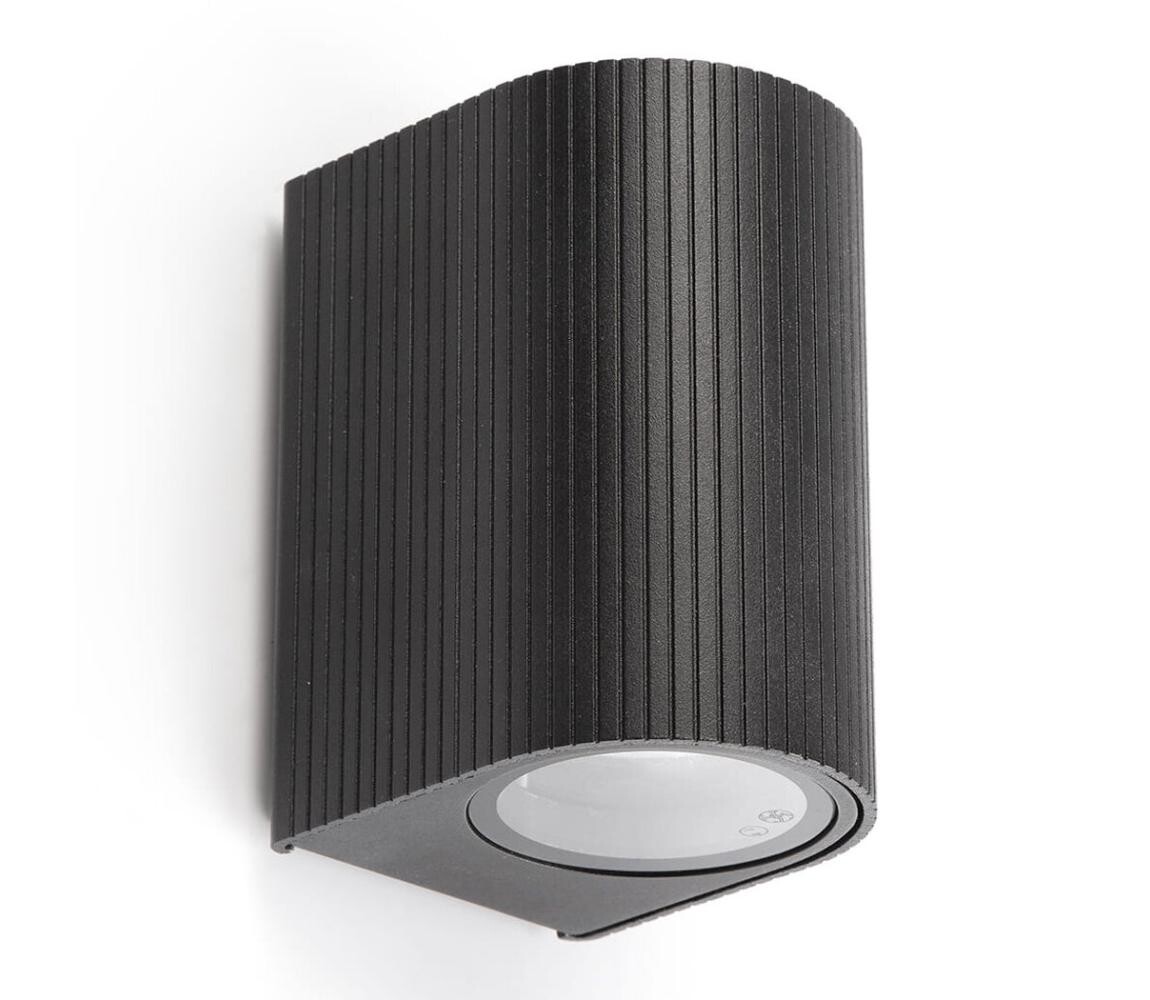 FARO Barcelona FARO 70322 - Venkovní nástěnné svítidlo ESTELA 1xGU10/5W/230V IP65 černá 70322