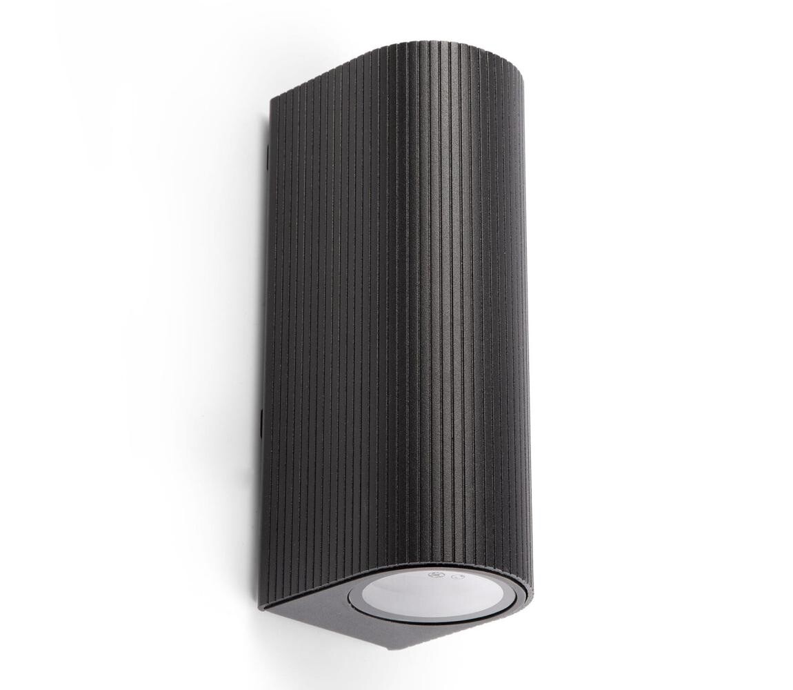 FARO Barcelona FARO 70327 - Venkovní nástěnné svítidlo ESTELA 2xGU10/5W/230V IP65 černá 70327