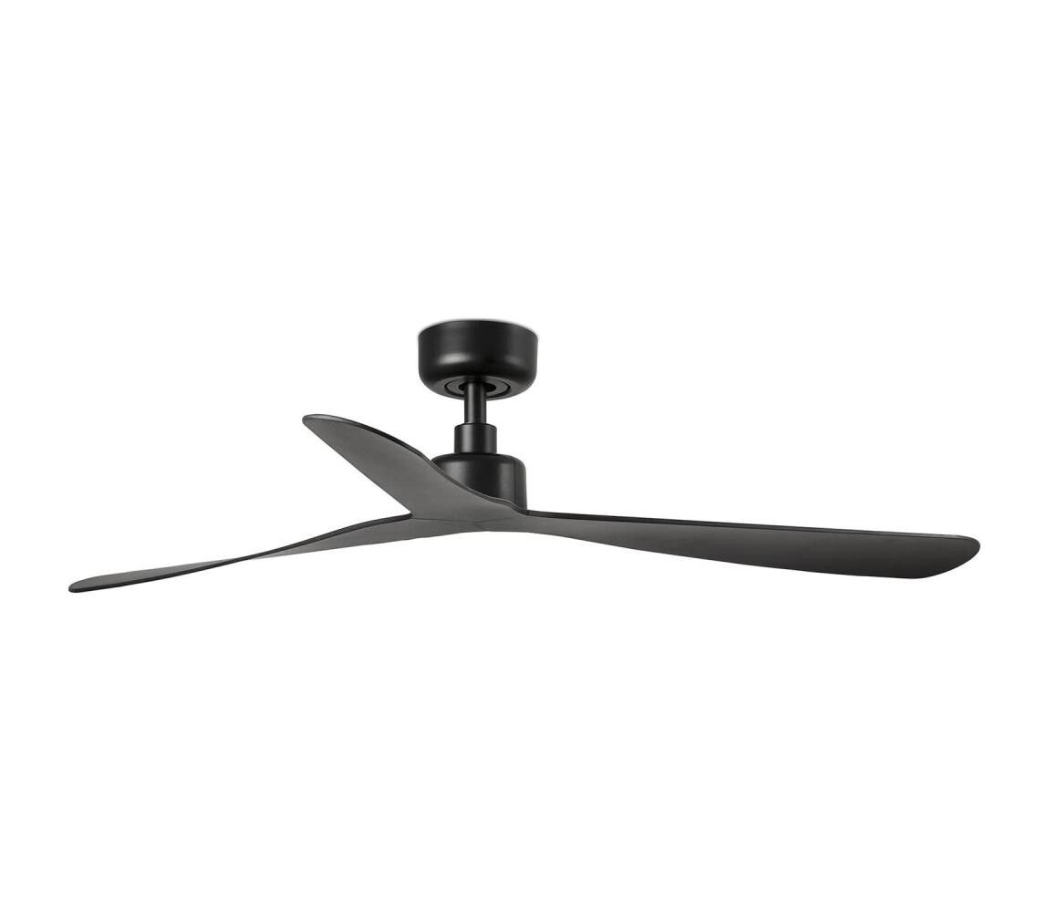 FARO Barcelona FARO 34196 - Stropní látor ROCKER M pr. 132 cm černá + dálkové ovládání 34196